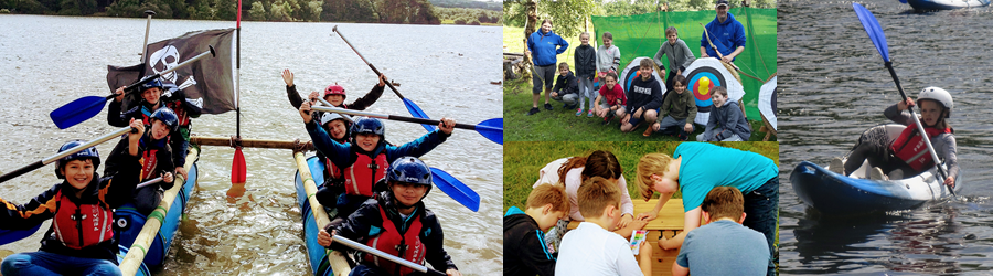 Raft building, Archery, Canoeing & Kayaking